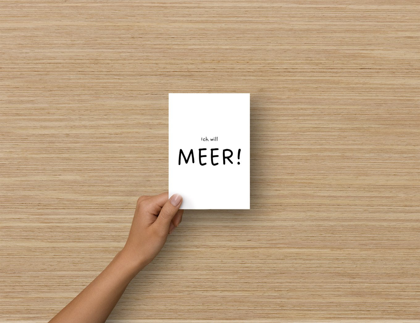 Postkarte "Ich will MEER"